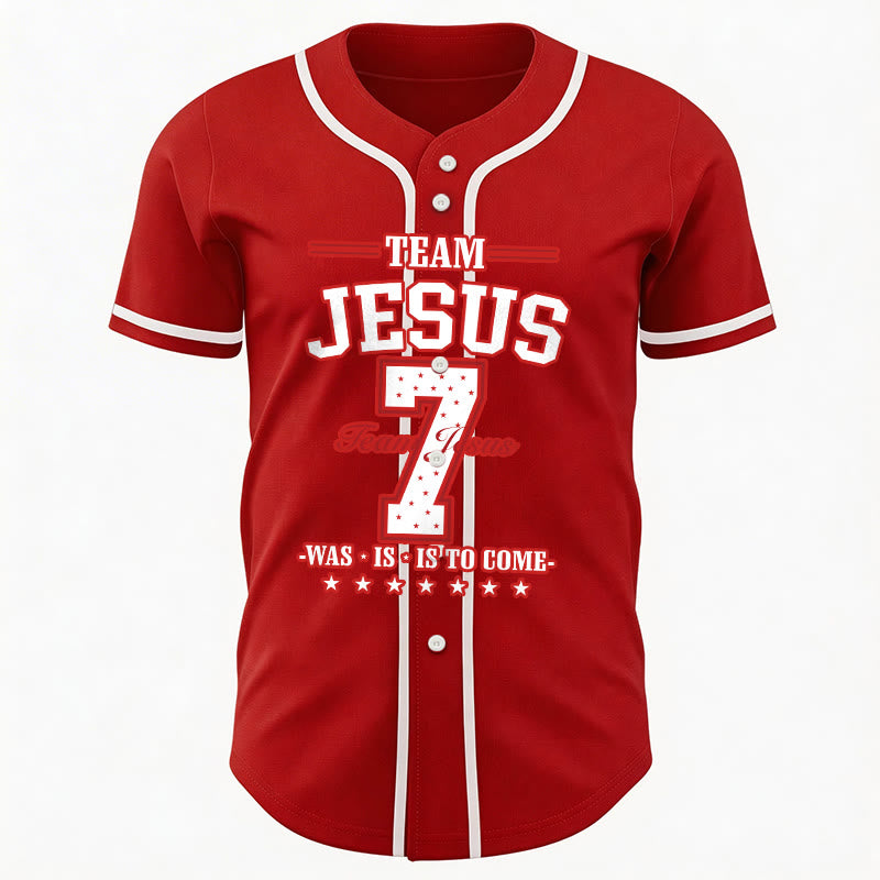 Christianartworkshop Maglia da baseball personalizzata numero 7 del Team Jesus: era, è e sarà - image 31