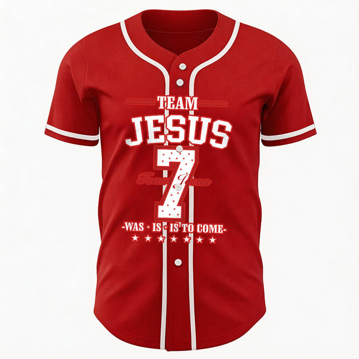 Christianartworkshop Maglia da baseball personalizzata numero 7 del Team Jesus: era, è e sarà - image 31