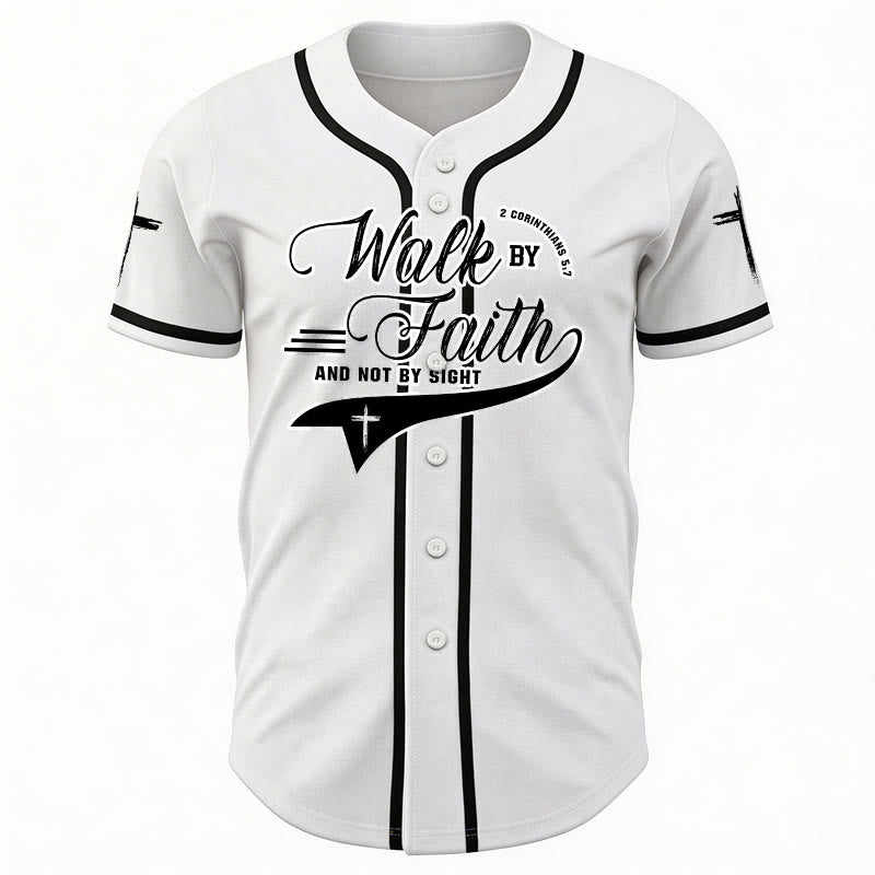 Christianartworkshop Maglia da baseball con la scritta "Camminate per fede e non per visione" (2 Corinzi 5:7) - image 10