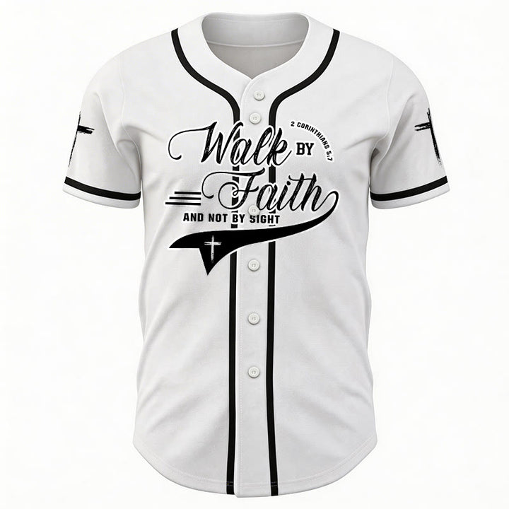 Christianartworkshop Maglia da baseball con la scritta "Camminate per fede e non per visione" (2 Corinzi 5:7) - image 10