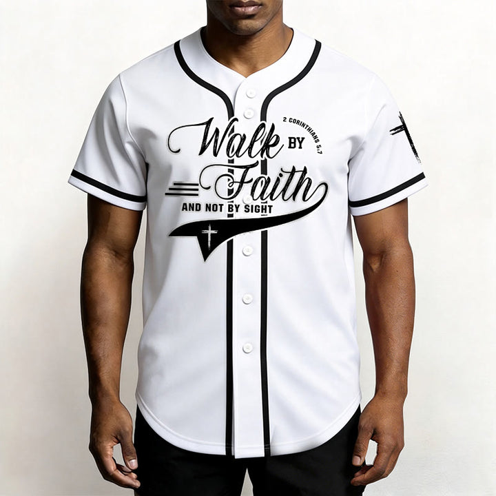 Christianartworkshop Maglia da baseball con la scritta "Camminate per fede e non per visione" (2 Corinzi 5:7) - image 8