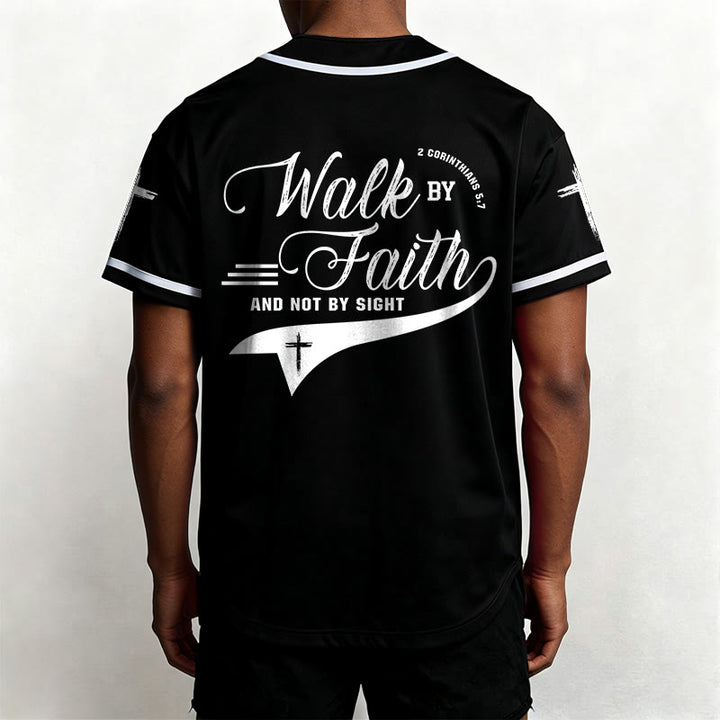 Christianartworkshop Maglia da baseball con la scritta "Camminate per fede e non per visione" (2 Corinzi 5:7) - image 18