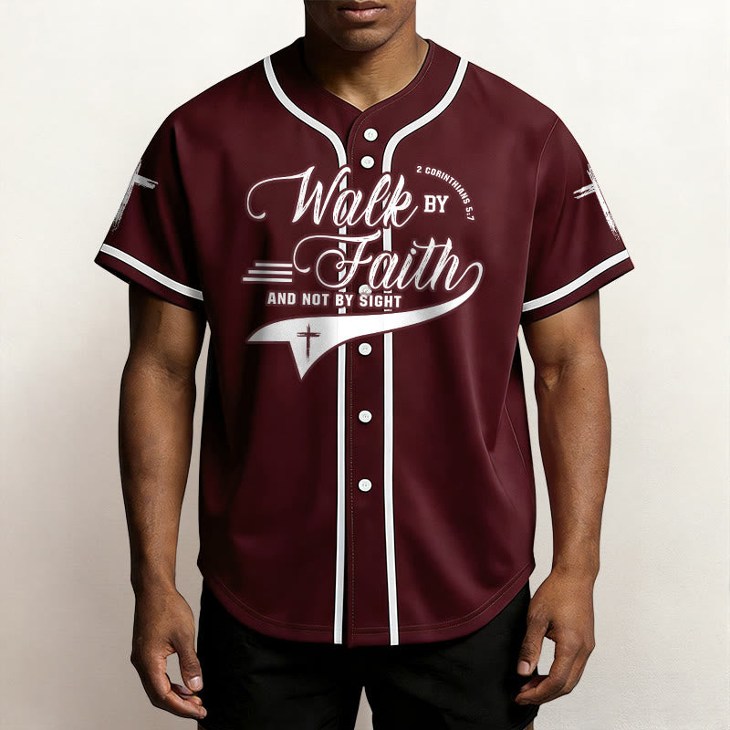Christianartworkshop Maglia da baseball con la scritta "Camminate per fede e non per visione" (2 Corinzi 5:7) - image 36