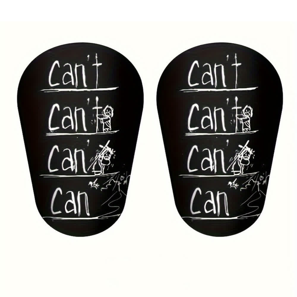 Christianartworkshop Parastinchi da calcio ispirazionali "Can't to Can" per allenamenti e partite. - Motivo bianco - 12*8 cm - image 2
