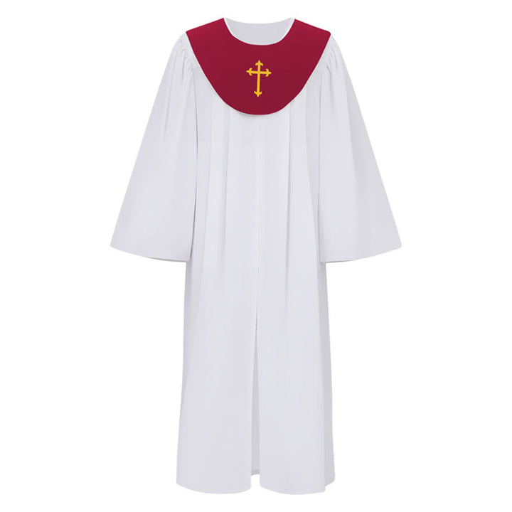 Christianartworkshop - Abito clericale divino per servizi religiosi - Carré con accenti a croce - Marrone - 2XL - image 21