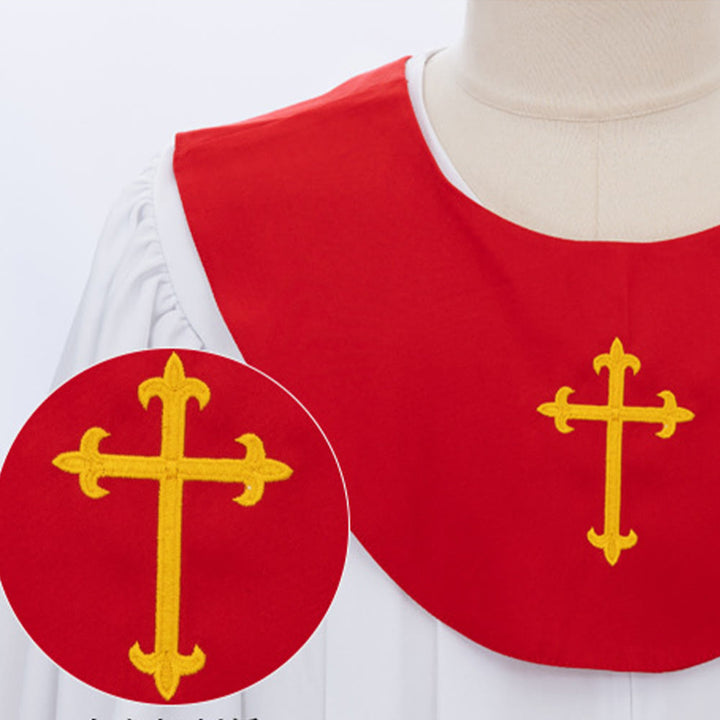 Christianartworkshop - Abito clericale divino per servizi religiosi - Carré con accenti a croce - image 8