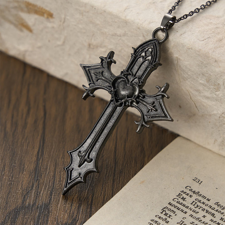 Christianartworkshop Collana con ciondolo a croce gotica "Corona di Spine": emblema del sacrificio e della redenzione di Cristo. - image 5
