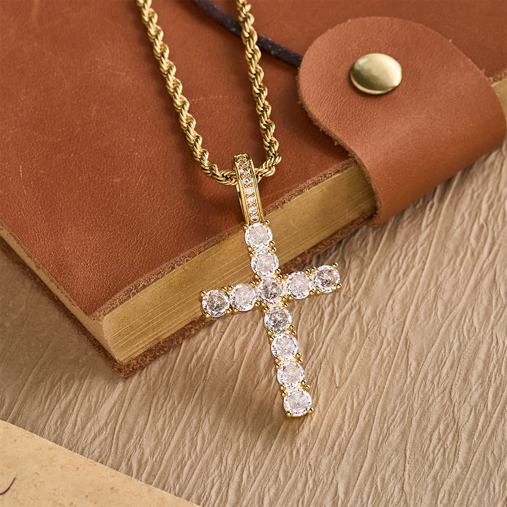 Collana con medaglione girevole della Madonna di Guadalupe con doppio alone di zirconi, realizzata Christianartworkshop : un ricordo della grazia divina. - image 10