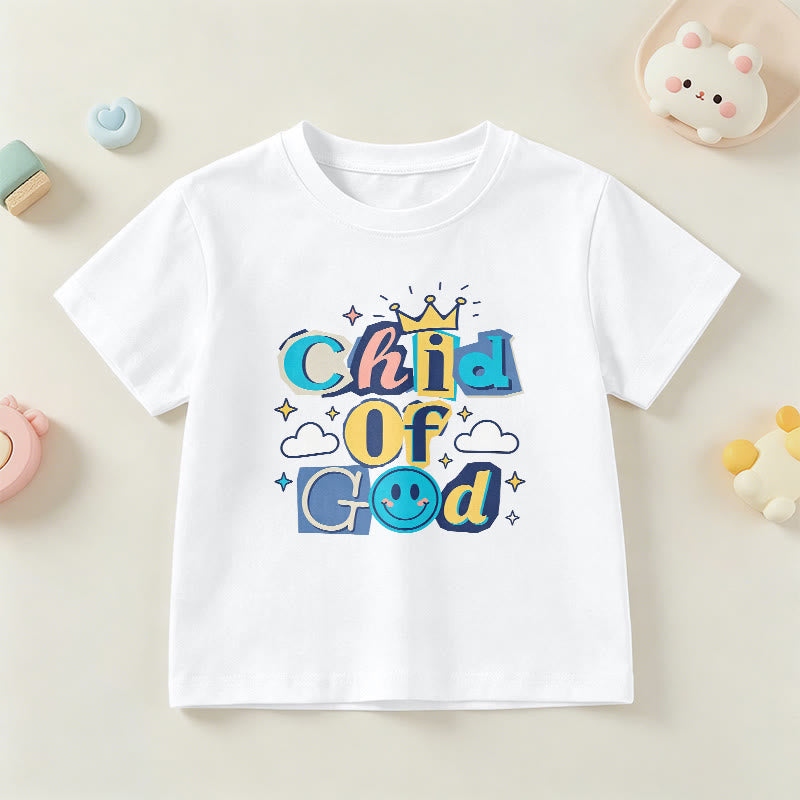 Christianartworkshop Maglietta per bambini "Figlio di Dio" con corona e stella fantasiose - Bianco - US/UK/AU 14, EU170 - image 18