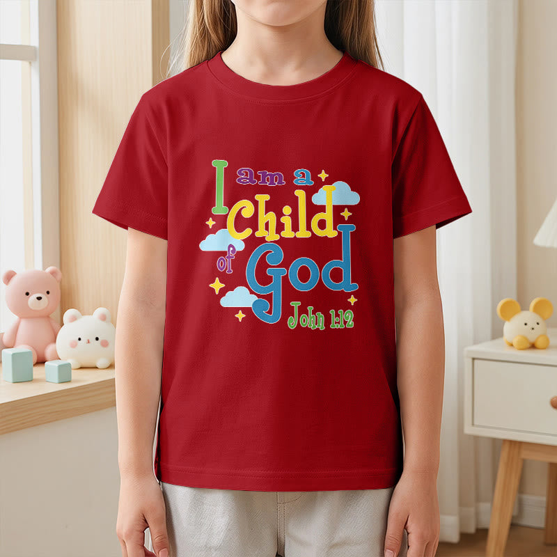 Christianartworkshop Maglietta per bambini con nuvola e stella, ispirata alla fantasia "Sono un figlio di Dio" (Giovanni 1:12). - image 2