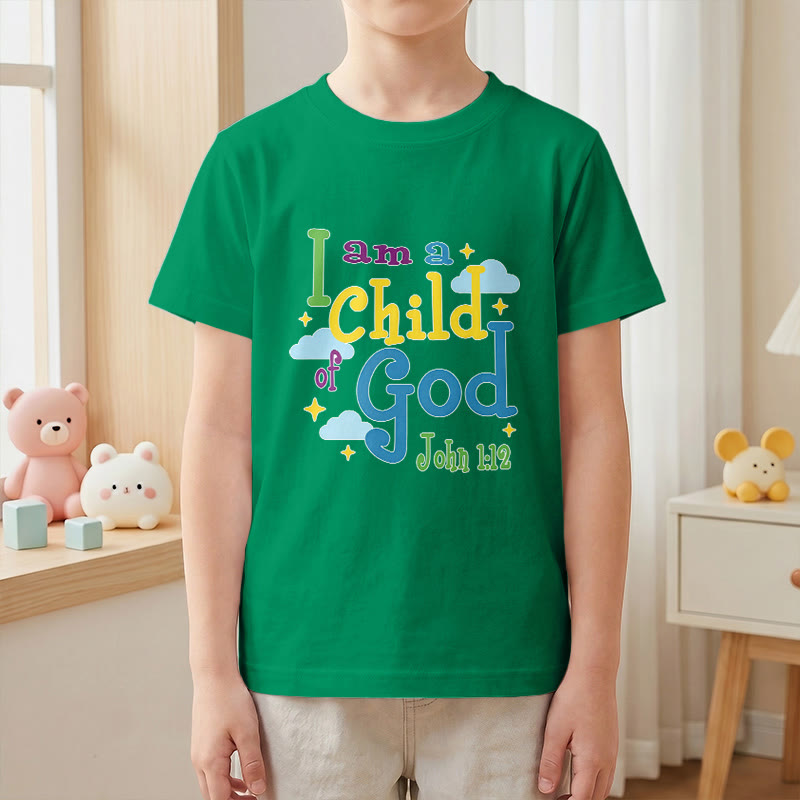 Christianartworkshop Maglietta per bambini con nuvola e stella, ispirata alla fantasia "Sono un figlio di Dio" (Giovanni 1:12). - image 16