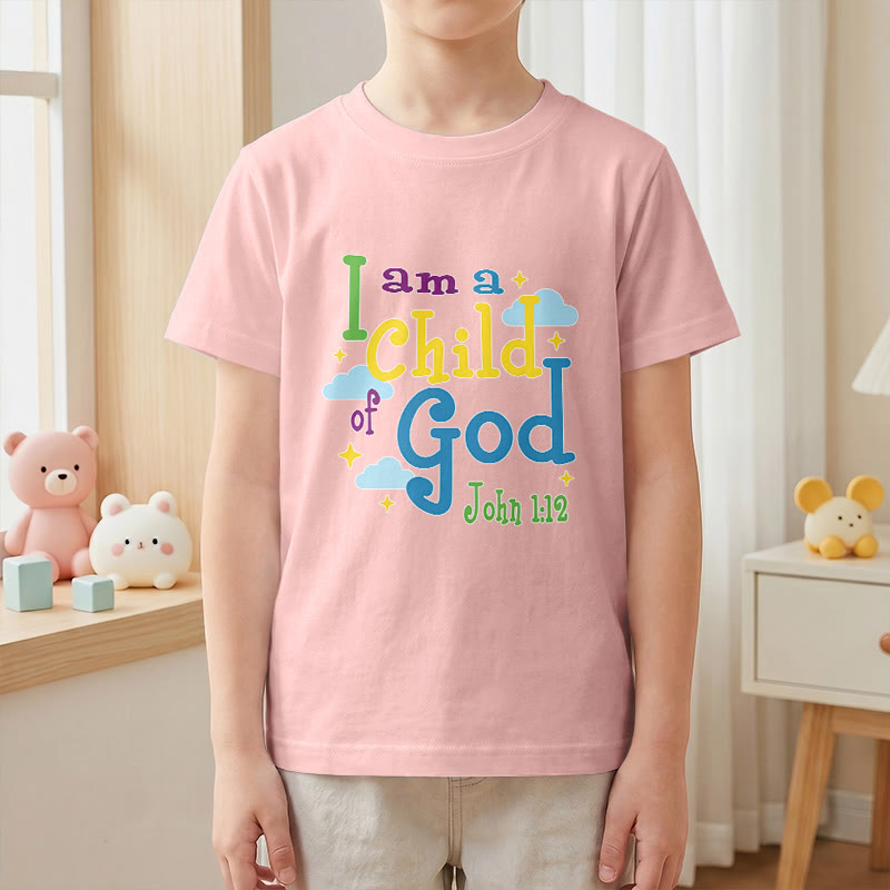 Christianartworkshop Maglietta per bambini con nuvola e stella, ispirata alla fantasia "Sono un figlio di Dio" (Giovanni 1:12). - image 13