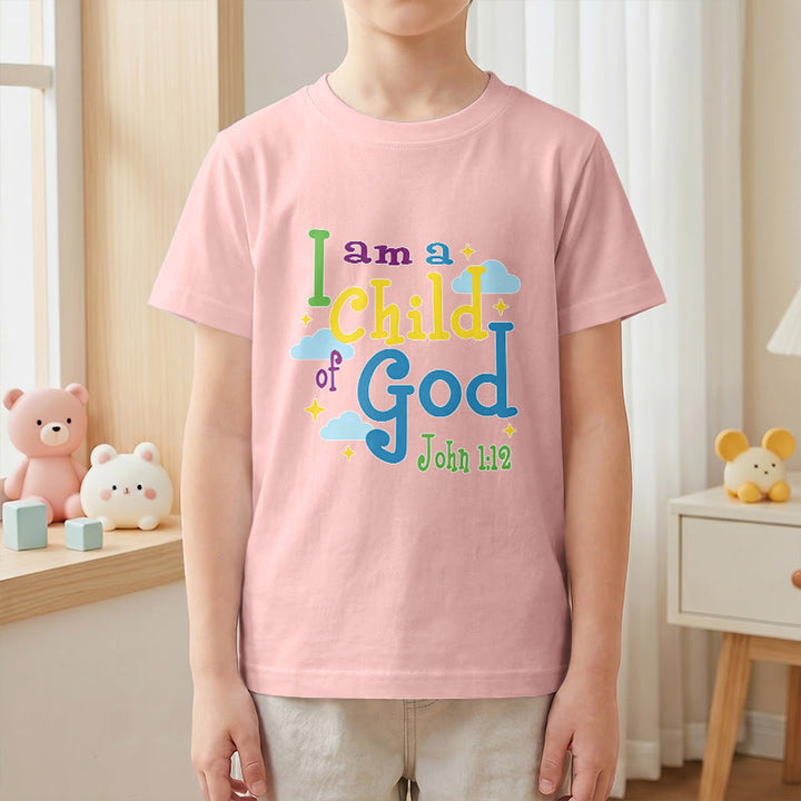 Christianartworkshop Maglietta per bambini con nuvola e stella, ispirata alla fantasia "Sono un figlio di Dio" (Giovanni 1:12). - image 13