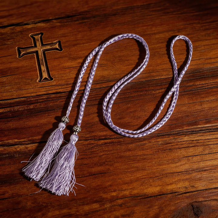Christianartworkshop Cintura intrecciata con decorazioni e nappe: un sacro accessorio liturgico - image 17