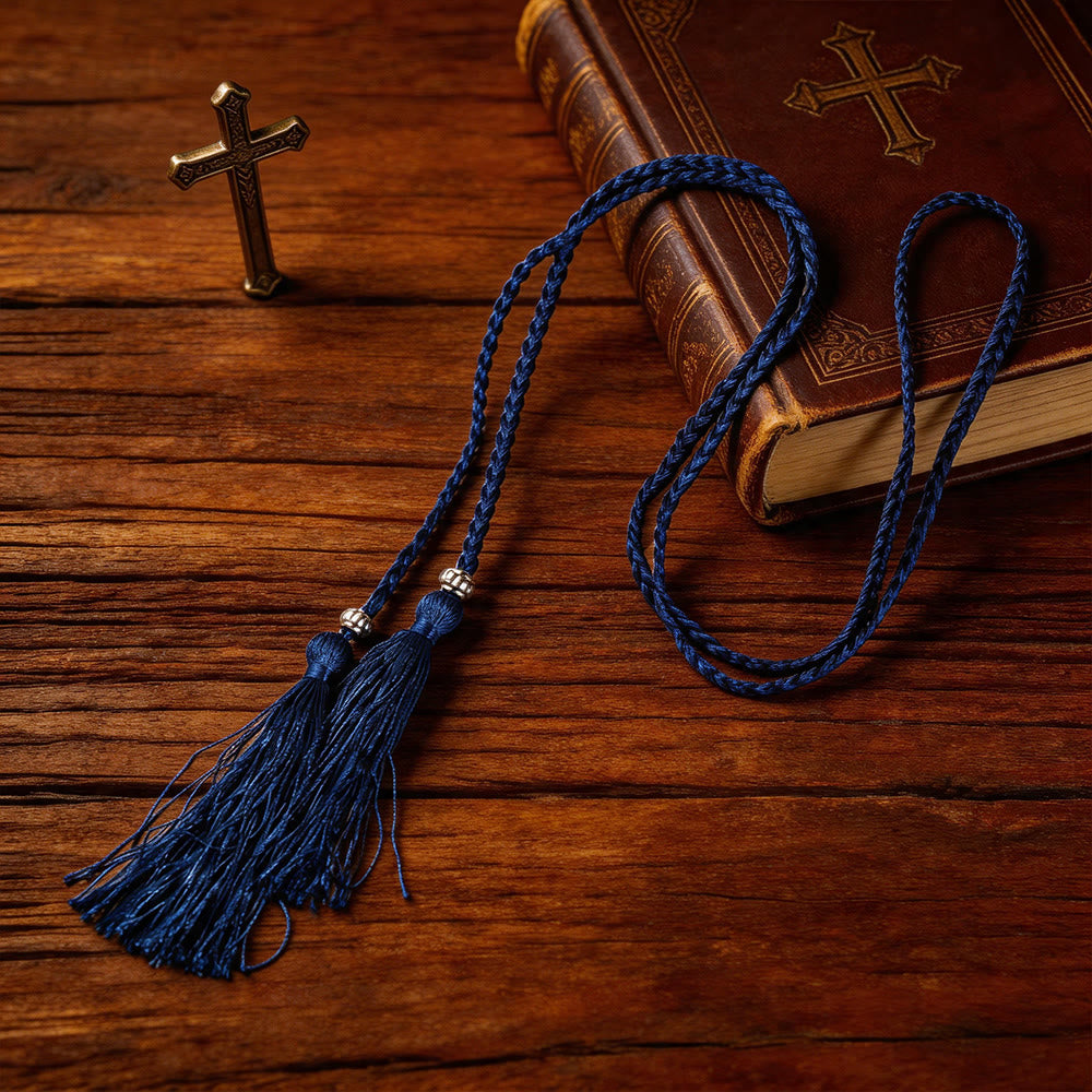 Christianartworkshop Cintura intrecciata con decorazioni e nappe: un sacro accessorio liturgico - image 15