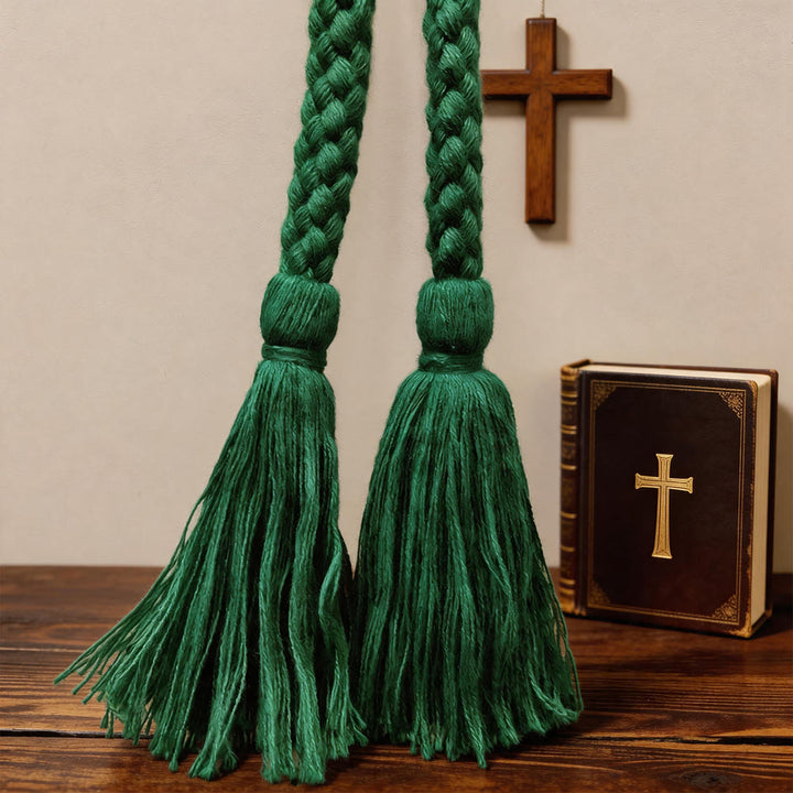 Christianartworkshop Cintura intrecciata semplice con nappe pendenti: una pratica cintura liturgica - image 4