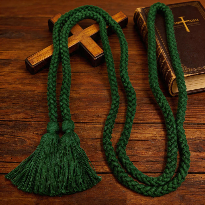Christianartworkshop Cintura intrecciata semplice con nappe pendenti: una pratica cintura liturgica - image 2