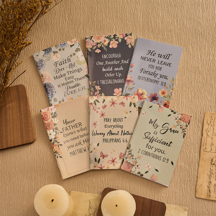 Set regalo Christianartworkshop con penne motivazionali a croce floreale e quaderni con versetti biblici - image 30