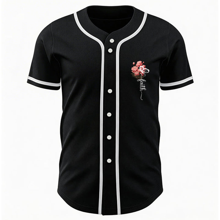 Christianartworkshop "Forse sei stato creato per un tempo come questo" Ester 4:14 Maglia da baseball con stampa di peonia e fede - image 10
