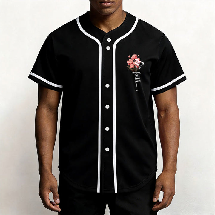 Christianartworkshop "Forse sei stato creato per un tempo come questo" Ester 4:14 Maglia da baseball con stampa di peonia e fede - image 8