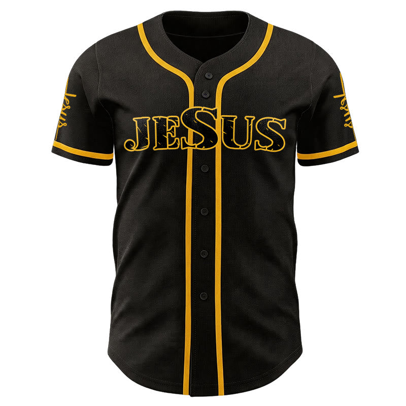 Christianartworkshop Maglia da baseball con croce di Gesù, chiodo e corona di spine - image 1