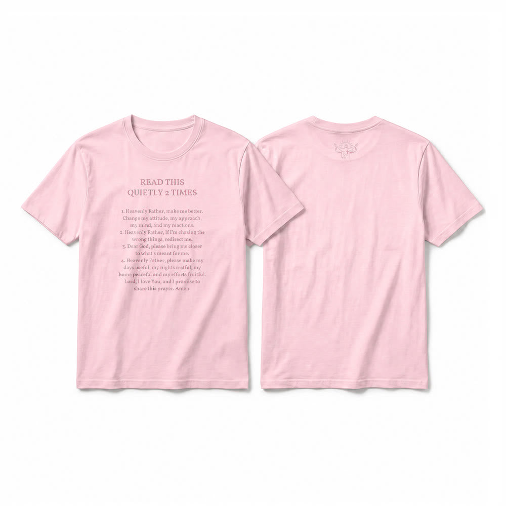 Christianartworkshop Maglietta a maniche corte divertente con la scritta "Leggi questo in silenzio 2 volte" - Faith Premium - Rosa - 2XL - image 26