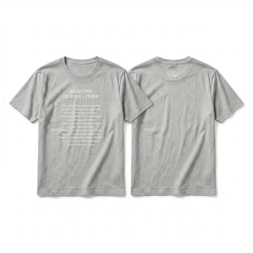 Christianartworkshop Maglietta a maniche corte divertente con la scritta "Leggi questo in silenzio 2 volte" - Faith Premium - Grigio - 2XL - image 11