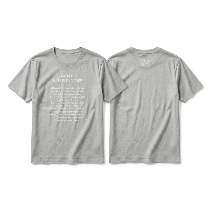 Christianartworkshop Maglietta a maniche corte divertente con la scritta "Leggi questo in silenzio 2 volte" - Faith Premium - Grigio - 2XL - image 11