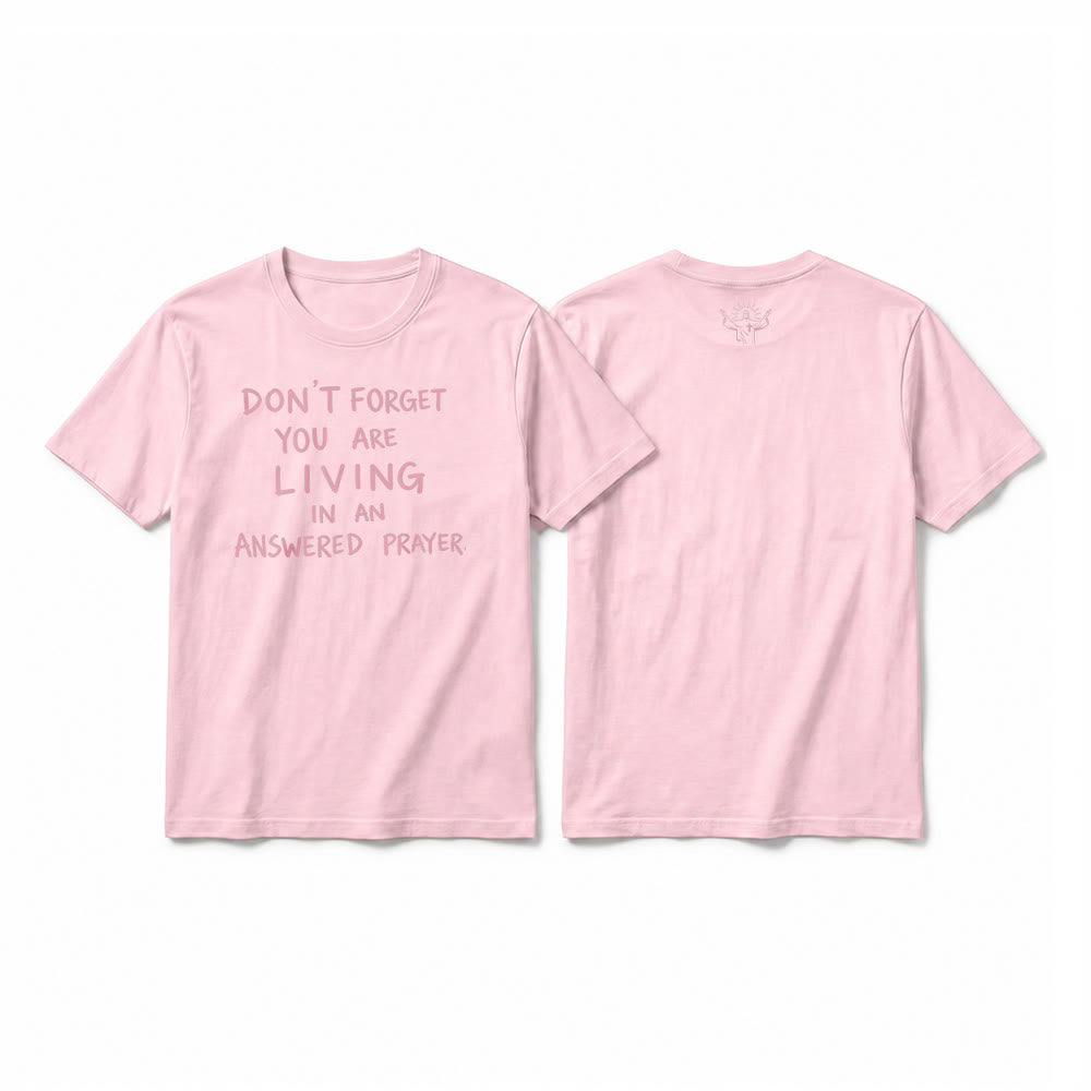 Christianartworkshop T-shirt a maniche corte premium "Gratitudine fedele - Preghiera esaudita" - Rosa - 2XL - image 25