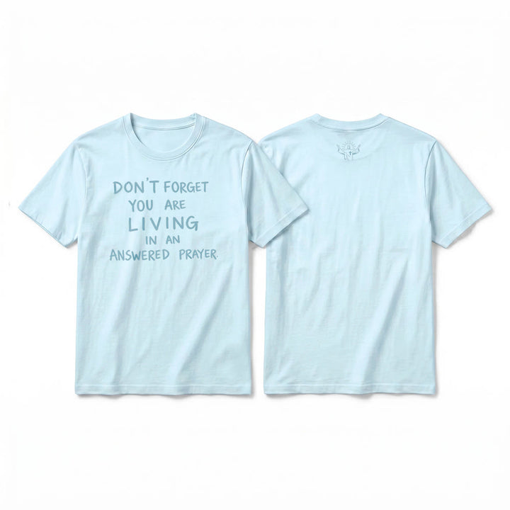 Christianartworkshop T-shirt a maniche corte premium "Gratitudine fedele - Preghiera esaudita" - Blu - 2XL - image 19