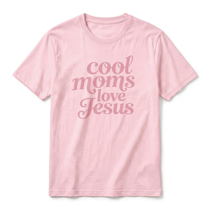 Christianartworkshop T-shirt a maniche corte di alta qualità con stampa fronte e retro "Cool Moms Love Jesus". - image 8