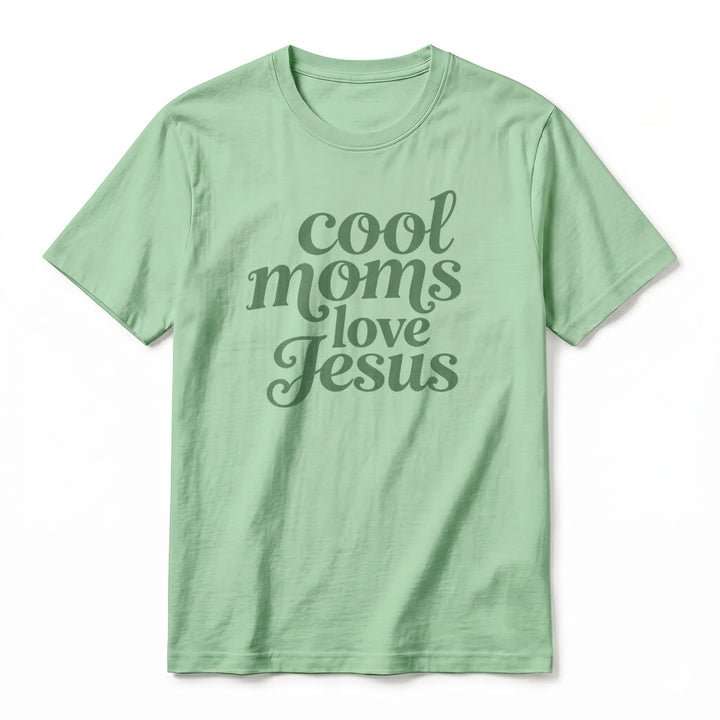 Christianartworkshop T-shirt a maniche corte di alta qualità con stampa fronte e retro "Cool Moms Love Jesus". - image 23