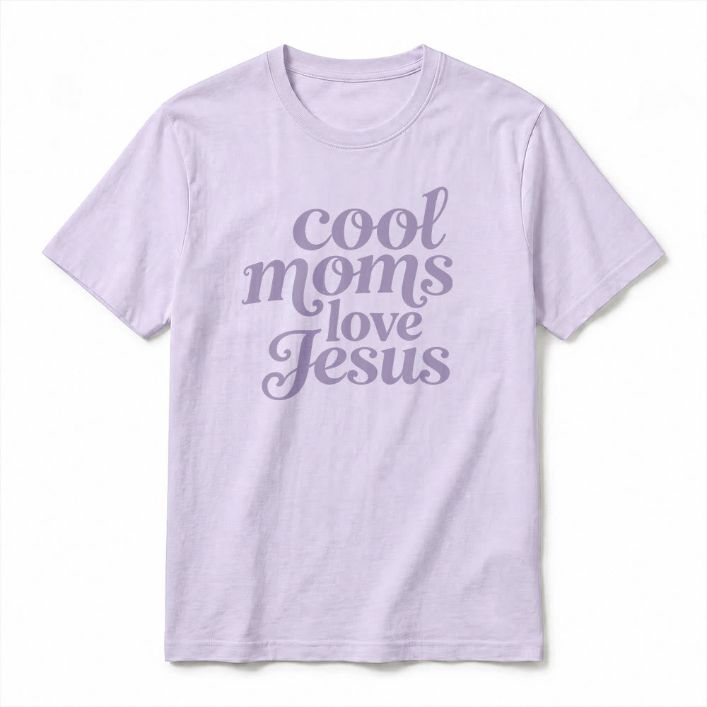 Christianartworkshop T-shirt a maniche corte di alta qualità con stampa fronte e retro "Cool Moms Love Jesus". - image 14