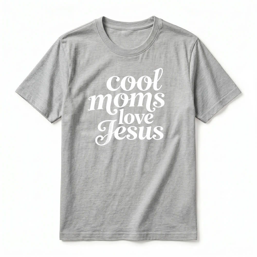 Christianartworkshop T-shirt a maniche corte di alta qualità con stampa fronte e retro "Cool Moms Love Jesus". - image 17