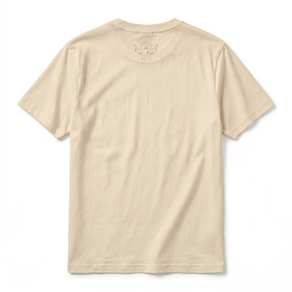 Christianartworkshop T-shirt a maniche corte premium con stampa floreale e farfalle "There Was Jesus" - image 12