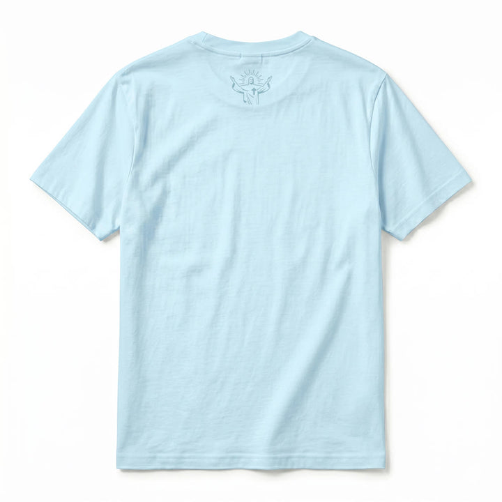 Christianartworkshop T-shirt a maniche corte premium con stampa floreale e farfalle "There Was Jesus" - image 9