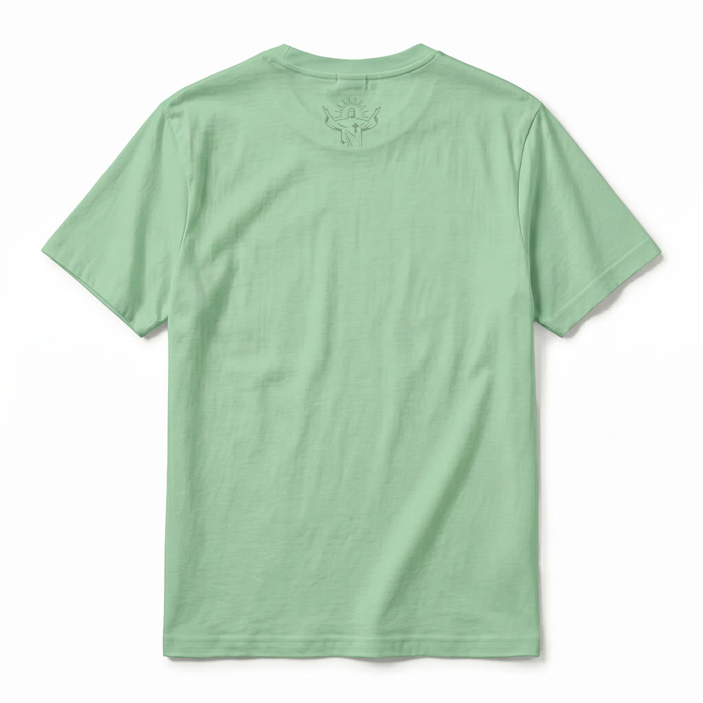 Christianartworkshop T-shirt a maniche corte premium con stampa floreale e farfalle "There Was Jesus" - image 24