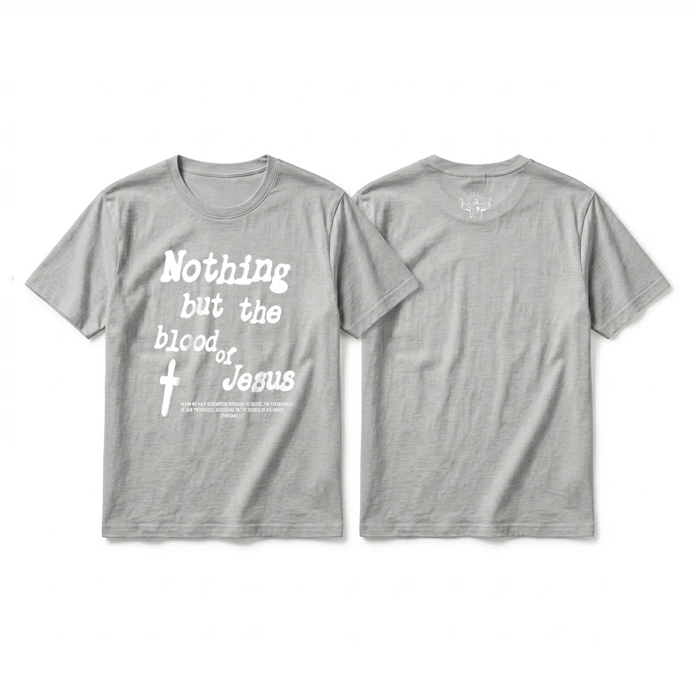 Christianartworkshop T-shirt a maniche corte premium "Nient'altro che il sangue di Gesù" - Grigio - 2XL - image 19
