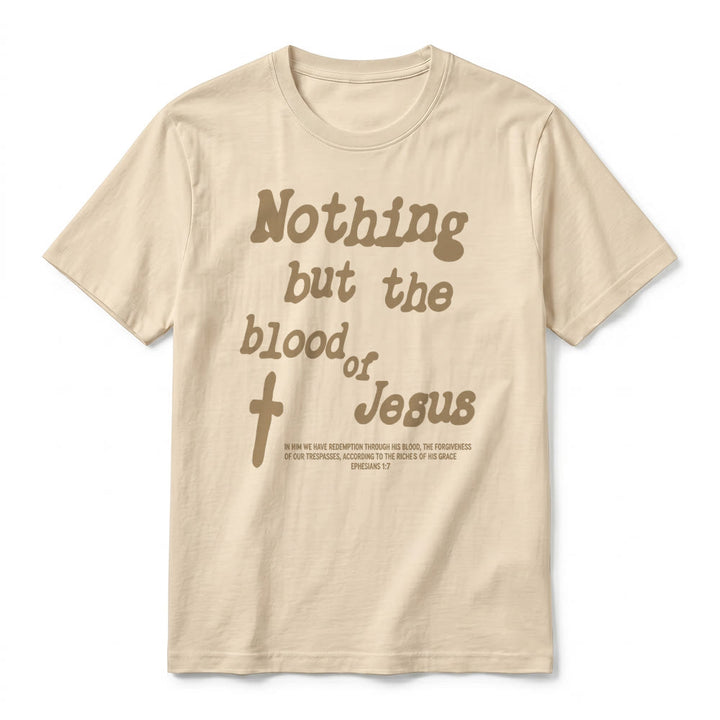 Christianartworkshop T-shirt a maniche corte premium "Nient'altro che il sangue di Gesù" - image 8