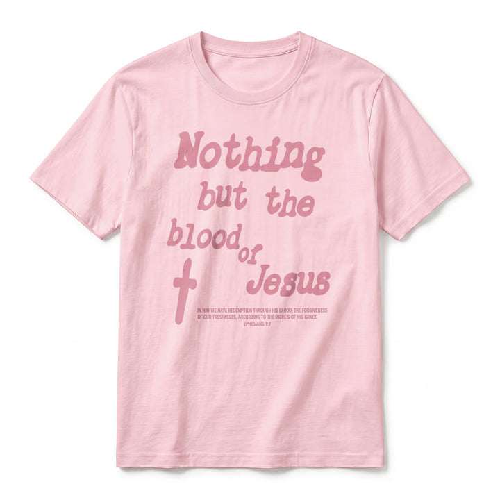 Christianartworkshop T-shirt a maniche corte premium "Nient'altro che il sangue di Gesù" - image 26