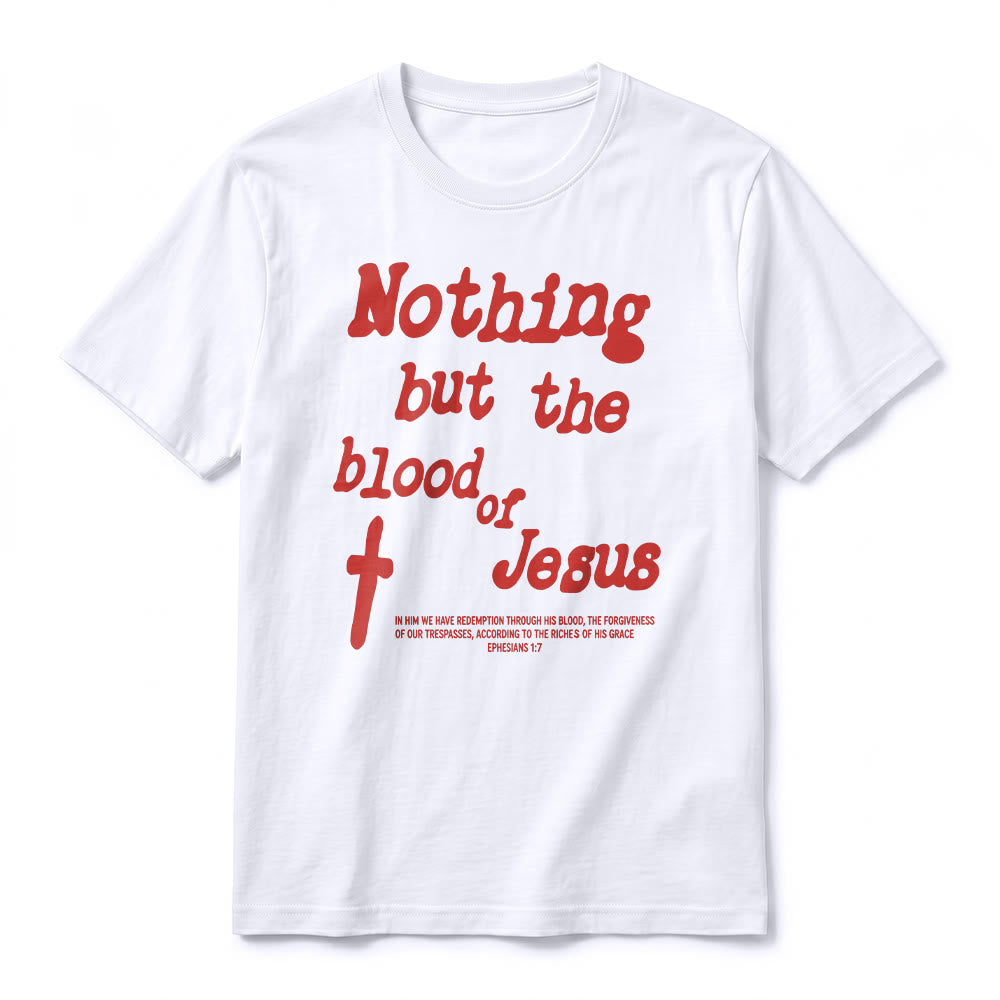 Christianartworkshop T-shirt a maniche corte premium "Nient'altro che il sangue di Gesù" - image 2