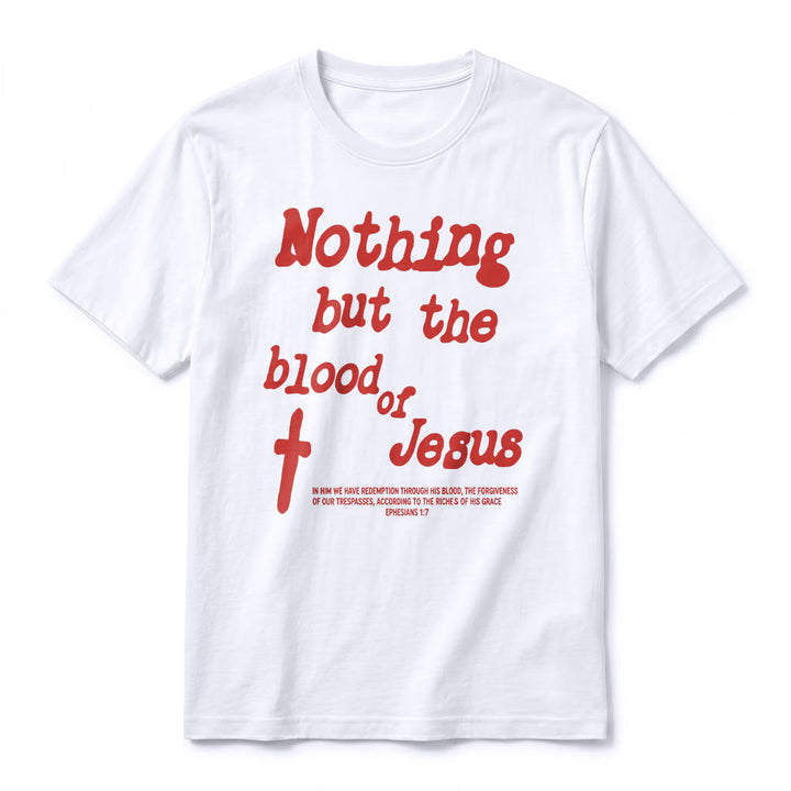 Christianartworkshop T-shirt a maniche corte premium "Nient'altro che il sangue di Gesù" - image 2