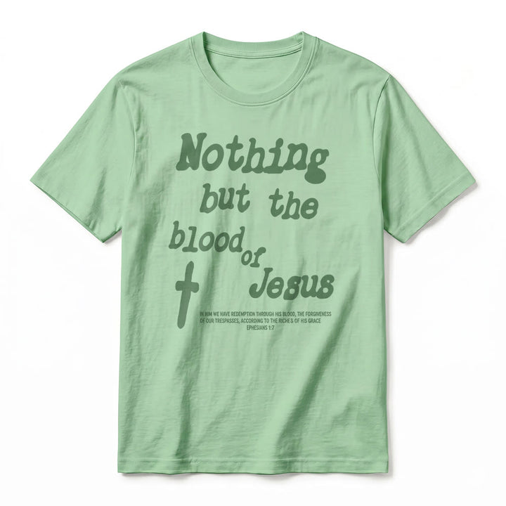 Christianartworkshop T-shirt a maniche corte premium "Nient'altro che il sangue di Gesù" - image 23