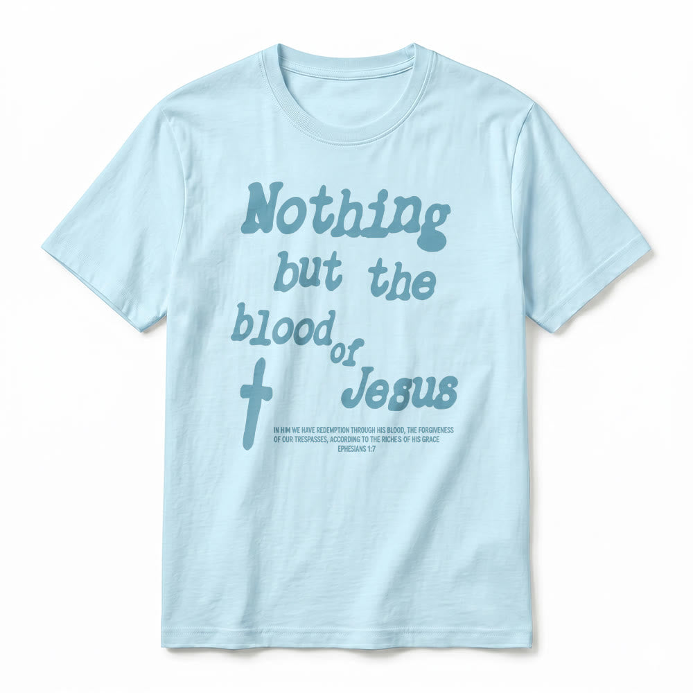 Christianartworkshop T-shirt a maniche corte premium "Nient'altro che il sangue di Gesù" - image 14