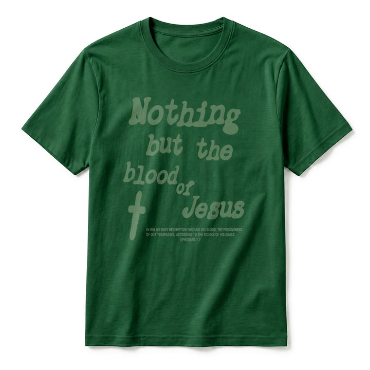 Christianartworkshop T-shirt a maniche corte premium "Nient'altro che il sangue di Gesù" - image 11