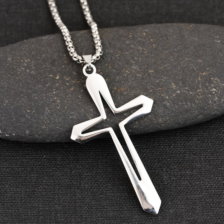 Christianartworkshop Elegante collana con ciondolo a croce sagomata: simbolo di grazia incrollabile e benedizione celeste. - image 4