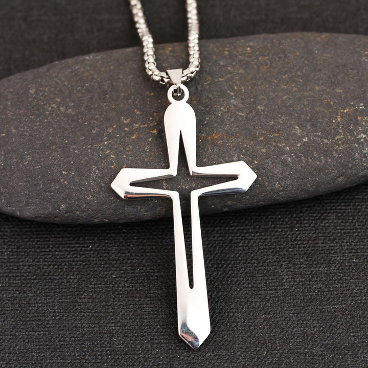 Christianartworkshop Elegante collana con ciondolo a croce sagomata: simbolo di grazia incrollabile e benedizione celeste. - image 3
