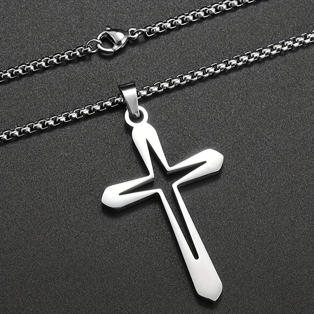 Christianartworkshop Elegante collana con ciondolo a croce sagomata: simbolo di grazia incrollabile e benedizione celeste. - image 5