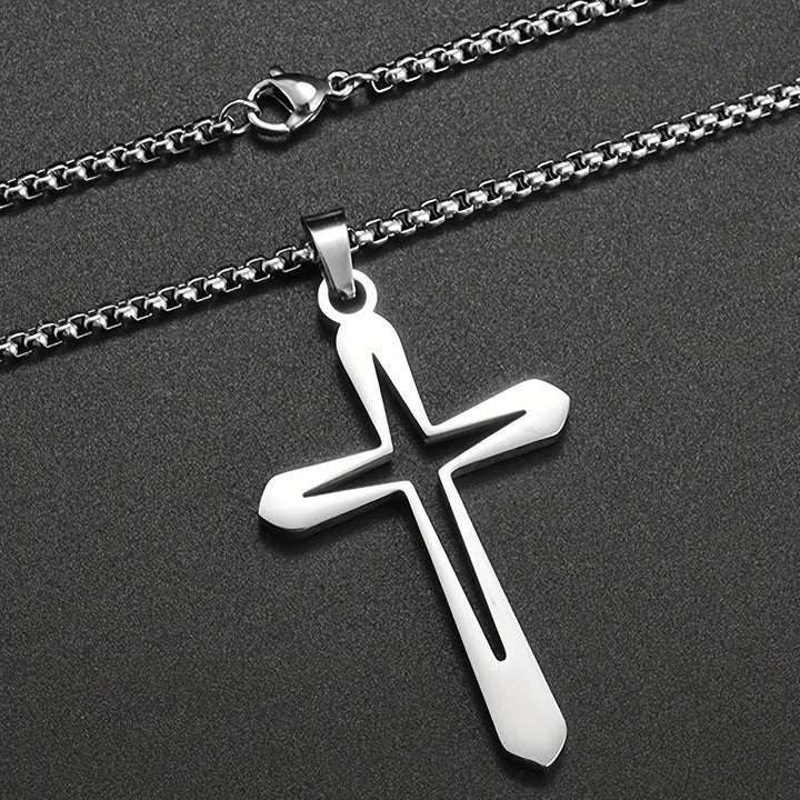 Christianartworkshop Elegante collana con ciondolo a croce sagomata: simbolo di grazia incrollabile e benedizione celeste. - image 5