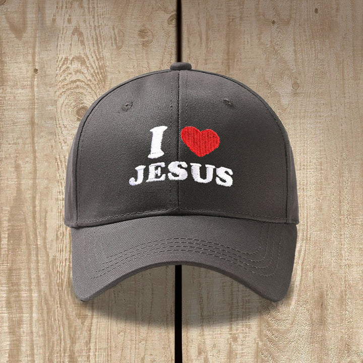 Christianartworkshop Cappellino da baseball regolabile con ricamo a forma di cuore "I Love Jesus". - image 13